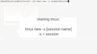 Terminal Multiplexer tmux auf Linux benutzen.