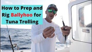 How to Prepare and Rig Ballyhoo when Offshore Trolling for Tuna (Step-by-Step Instructions)