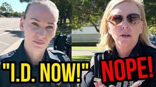 Female TYRANT COP Has No Shame Disrespecting First Amendment Auditor Caught on Camera 1st Amendment