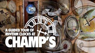 Rhythm Clocks At Champ's Clock Shop: A Guided Tour! (from October 1, 2024)