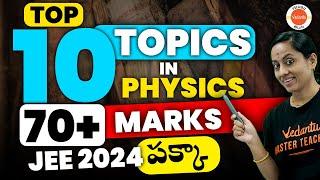 Top 10 Topics In Physics For JEE 2024 | JEE 2024 Strategy | Vedantu Telugu | JEE 2025