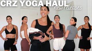 CRZ YOGA TRY ON HAUL | discount info, new releases, new materials, loungewear & more!!!