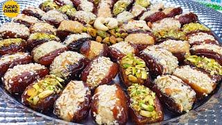 Stuffed Dates جديد تمر محشي Recipe With 4 Healthy Stuffing Ideas By Aqsa's Cuisine Iftar Special