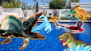 T-Rex, Parasaurolophus, and Spinosaurus Adventure | Educational Videos for Kids | Baba Blast!