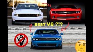 BEST V6 Muscle Car? Mustang, Camaro or Challenger? Which is Best for You!