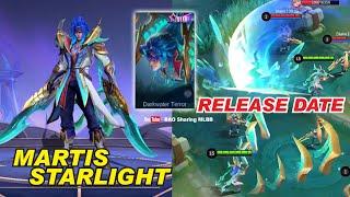 Martis Starlight New Skin RELEASE DATE | Darkwater Terror Skin Effect | Mobile Legends Spotlight