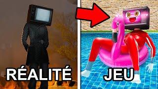 TV WOMAN : RÉALITÉ vs JEU-VIDÉO ! SKIBIDI TOILET SÉRIE !