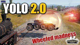 Wheeled tanks in YOLO action, best World of Tanks games