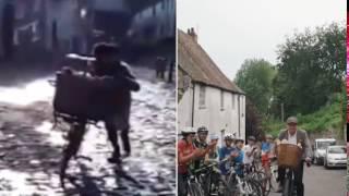 He's finally made it up the Hovis hill!  cobbles in 1970s TV