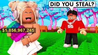 Stealing My Boyfriends RAREST Fruits In Grow A Garden!