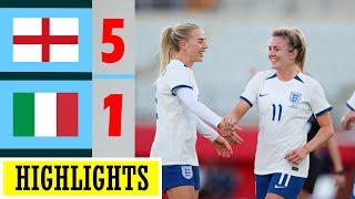 England vs Italy Highlights | Lauren Hemp Sinks Italy | Women's Football Friendly International