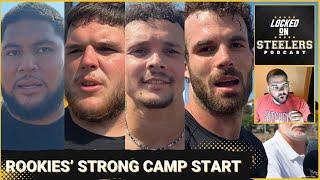 Steelers' Rookies Strong Training Camp Start | George Pickens, Roman Wilson Progress w/Zach Azzanni?