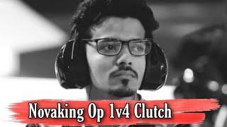 Novaking Op 1v4 clutch || Novaking Gameplay || #novaking #pubgmobile #shorts