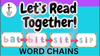 CVC Word Chains: Practice Short Vowel Sounds for Early Readers!