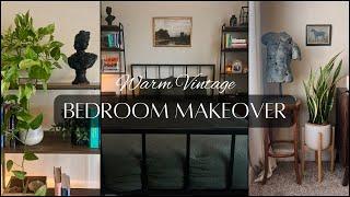 BEDROOM MAKEOVER *Warm Vintage-Inspired* decorate with me!