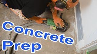 Concrete Prep For Wide Plank Hardwood Flooring | Bona R540, Bostik Greenforce