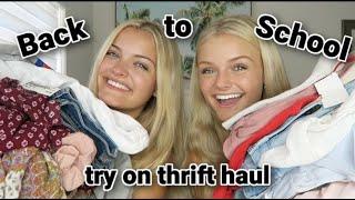 Huge Back to School Try On Thrift Haul 2021