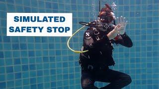 Safety Stop Practice Confined Water Skill - PADI Open Water Diver Course • Scuba Diving Tips