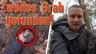 ZWEITES GRAB gefunden & POLIZEI gerufen  (Schatzsuche mit Metalldetektor im Wald)