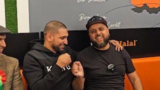 Met Amir "King" Khan at M.a.k. Halal Manchester