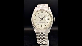 Vintage Rolex Datejust 1601 Linen Dial