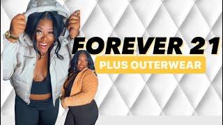 Jae Breaon| Plus Size Forever 21 Haul Outerwear 2024 | Winter Puffer Crop Corduroy Jacket