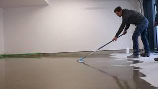 How to apply a lithium densifier. Prevents dusting on polished concrete and increases shine.