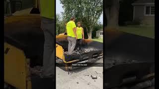 Haha... whoops : @lizzieschimmers #construction #asphalt #paving