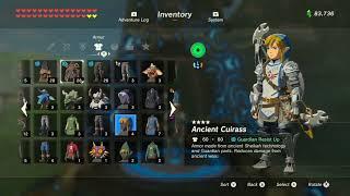 my legend of Zelda breath of the wild inventory