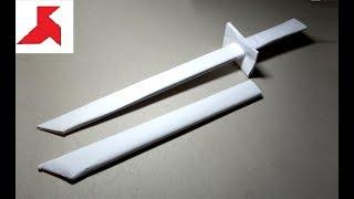 DIY -  How to make the SAMURAI SWORD with a scabbard from A4 paper