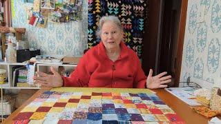 From Small Things: Episode 4: Finished Flying Geese Quilt