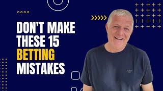 DON’T MAKE THESE 15 SPORTS BETTING MISTAKES - BET LIKE A PRO (SOLUTION FINDING)