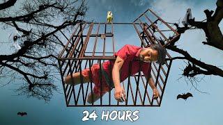 I Survive 24 Hours In Hanging Cage  मैरी हालत ख़राब हो गयी