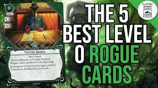 The 5 Best Level Zero Rogue Cards (ARKHAM HORROR: THE CARD GAME)