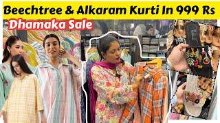 Beechtree & Alkaram Branded Kurtis for 999 Rs |  Khaadi Style Slides | Hyderi Bara Market ️