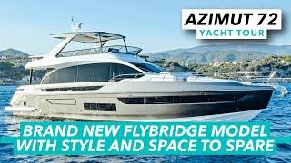 Azimut 72 yacht tour | Brand new flybridge model with style and space to spare | MBY