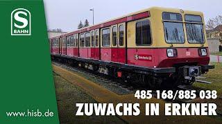 Zuwachs in Erkner - Museumsfahrzeug der Baureihe 485/885 angekommen!