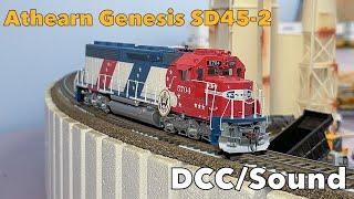 Athearn Genesis HO Scale SD45-2 Bicentennial Review DCC/Sound