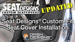 Seat Designs Custom-Fit Seat Cover Installation