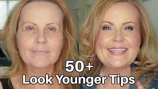 LOOK YOUNGER With Makeup Tips Tutorial 50+