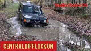Discovery 2 TD5 Central Diff Lock Test Offroad