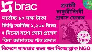 ব্রাক এনজিও থেকে লোন নিন ! Brac NGO loan process 2024