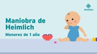 ¿Cómo realizar Heimlich en menores de 1 año?  | Clínica Alemana