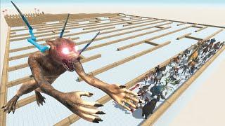 ESCAPE FROM ALIEN WEREWOLF - LAST SURVIVOR - MAZE COURSE - ARBS - Animal Revolt Battle Simulator