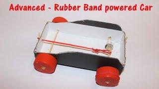 How to Make a Thread and Rubber Band Powered Car - ADVANCED - Project for Children's