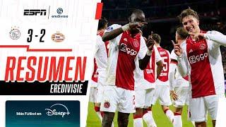 Resumen I Ajax 3-2 PSV Eindhoven I Eredivisie I Los Hijos de los Dioses esfumaron el invicto del PSV