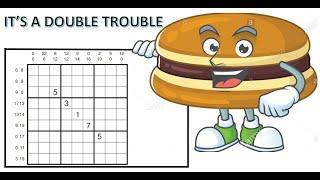 Methodology to solve a Double Sandwich Sudoku