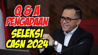 Q & A Procurement of 2024 CPNS and 2024 PPPK Selection