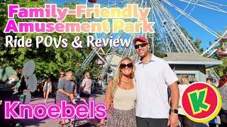 AMUSEMENT PARK VLOG: Knoebels Amusement Resort FREE Admission, BEST Roller Coasters, Food & Ride POV