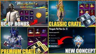 BGMI 3.5 UPDATE: PREMIUM & CLASSIC CRATE LEAKS || UC UP EVENT DATE? || NEW PAN CONCEPT.